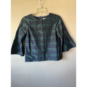 Vineyard Vines Vineyard Blackwatch Bell Sleeve Top